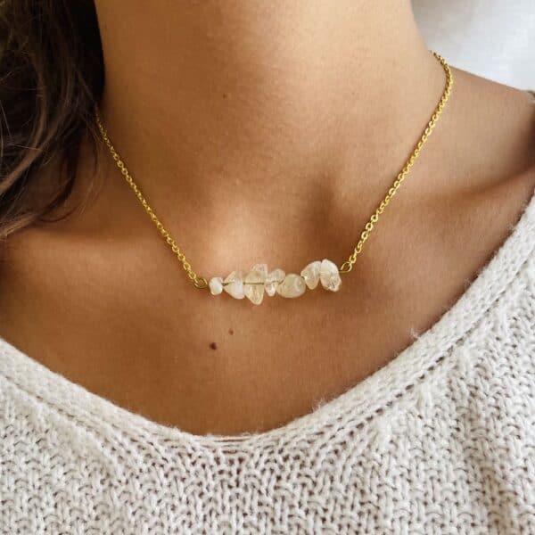 Collier chips horizontal or citrine