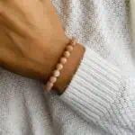 Bracelet Elastic'perles poignet pierre du soleil