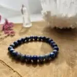 Bracelet Elastic'perles zoom lapis lazuli