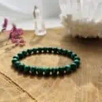 Bracelet Elastic'perles zoom malachite