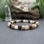 Breacelet Elastic'perles fond noir chakra sacré