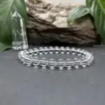 Breacelet Elastic'perles fond noir quartz