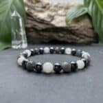Breacelet Elastic'perles fond noir receptivite