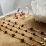 bracelet anthéa jaspe rouge