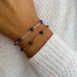 bracelet anthéa lapis-lazuli 4mm