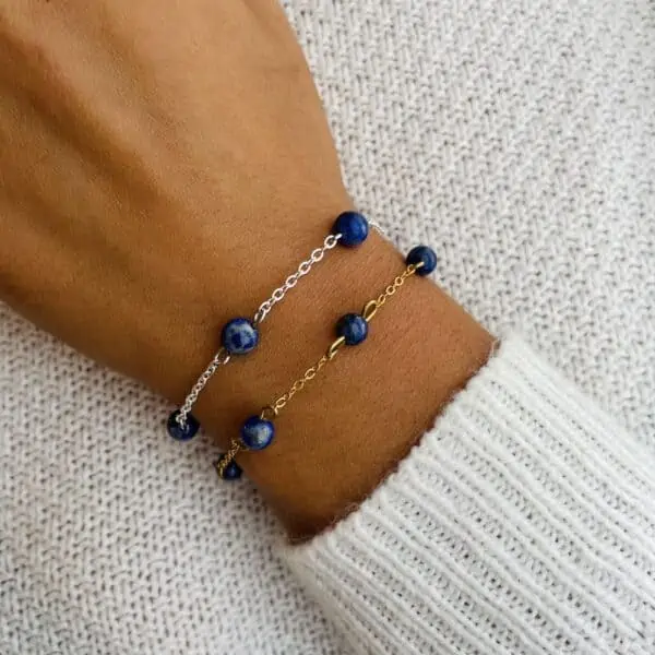bracelet anthéa lapis-lazuli 6mm