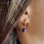 Boucles d'oreilles Lépidolite